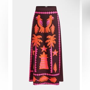 NWOT Micas Coconut Palm Print Skirt